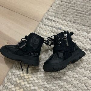 Polo by Ralph Lauren Black toddler Boots size 6